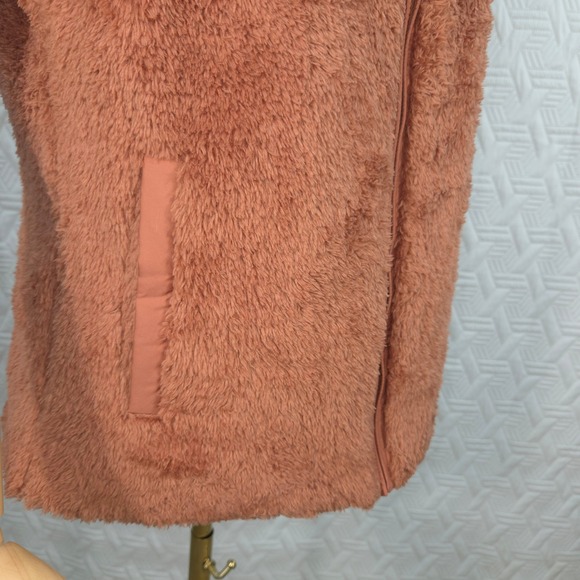 Patagonia Los Gatos Vest NWT Womens Large Century Pink High Pile Fleece Full Zip - Picture 5 of 9